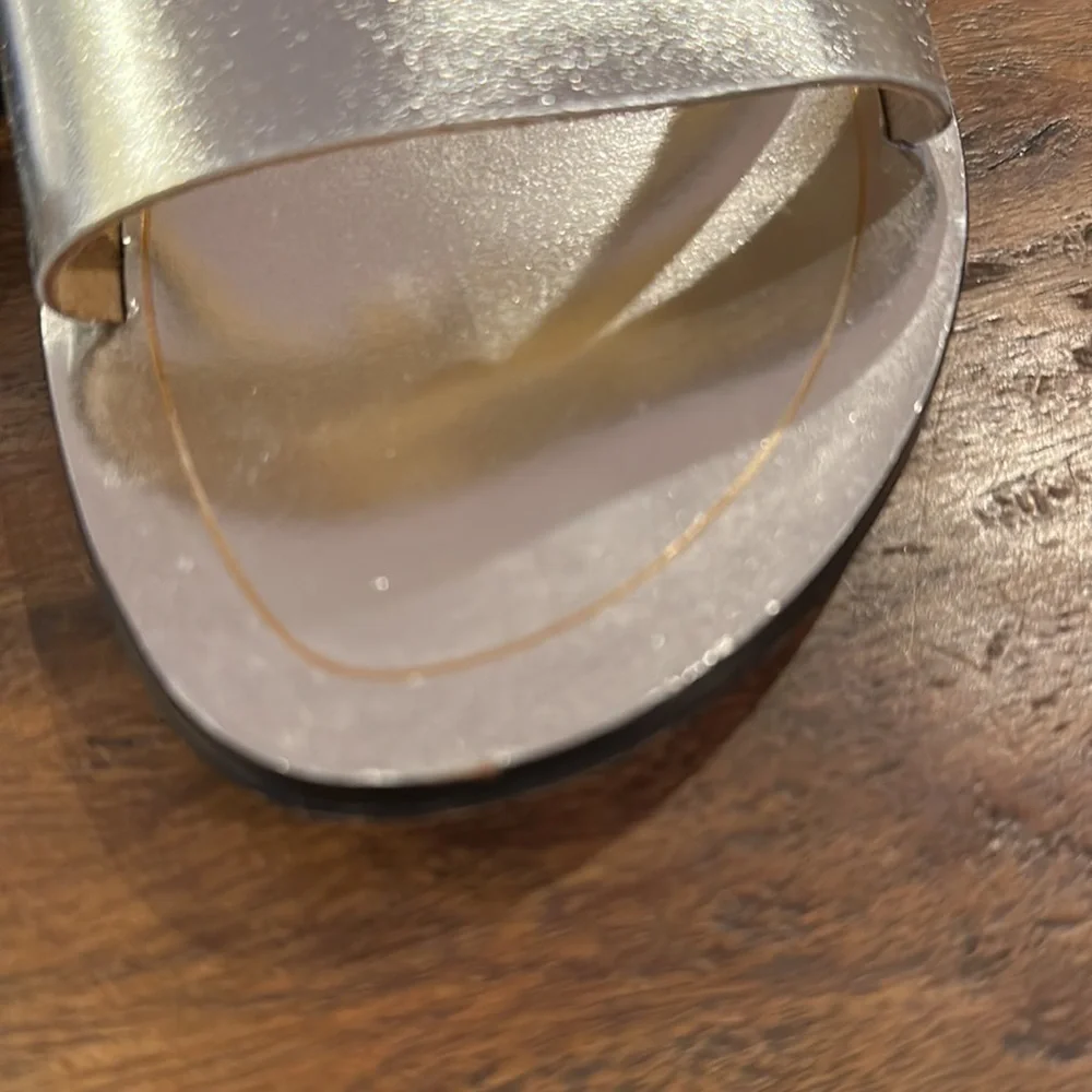 J. Crew Silver Cyprus Sandal Sz9